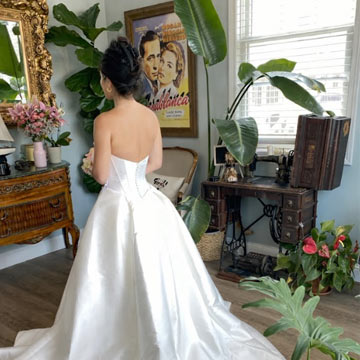 Professional wedding dress alterations.